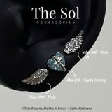  Khuyên Tai Thép Xi Mạ The Wing - Mẫu 300 