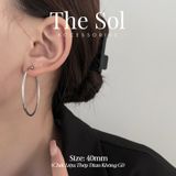  Bông Tai Titan Basic Hoops 