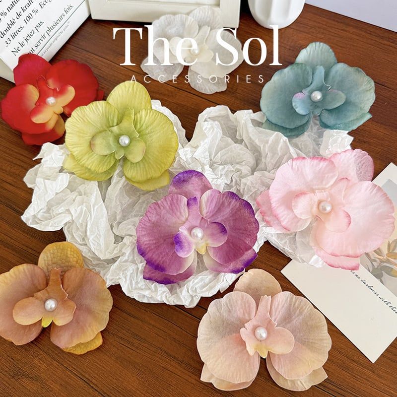  Kẹp Tóc Hàn Quốc Hoa Phong Lan Thần Tiên 