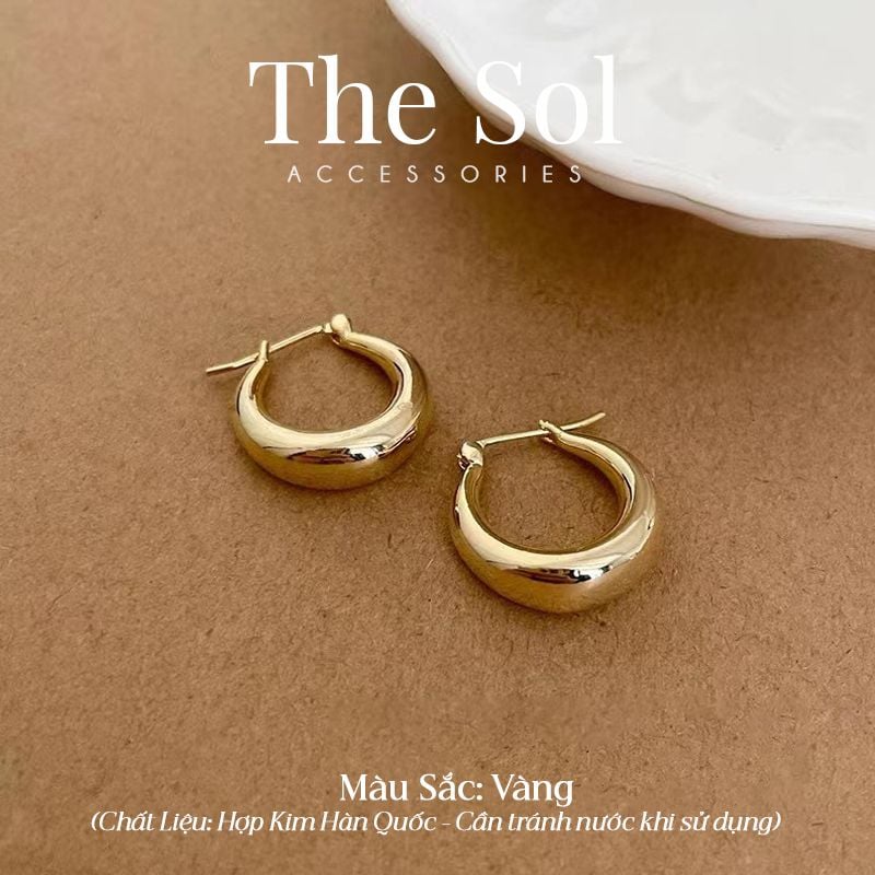  Bông Tai Hàn Quốc Unique Hoops 