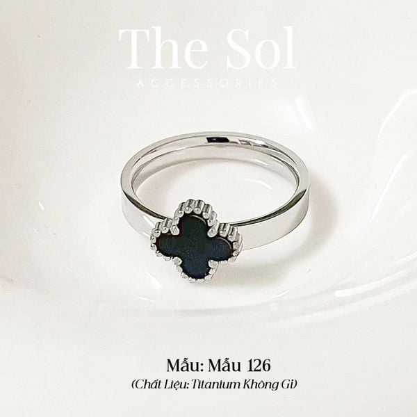  Nhẫn Titan Black Lou - Mẫu 126 