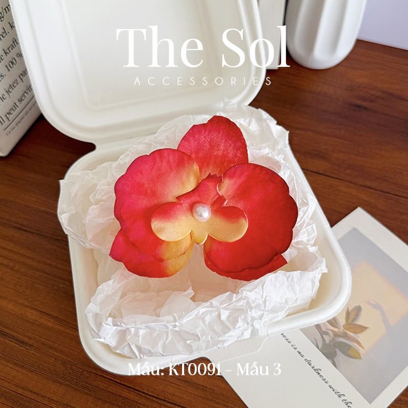  Kẹp Tóc Hàn Quốc Hoa Phong Lan Thần Tiên 