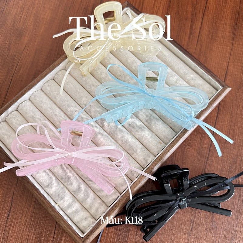  Kẹp Gắp Nhựa Hàn Quốc The Bow 