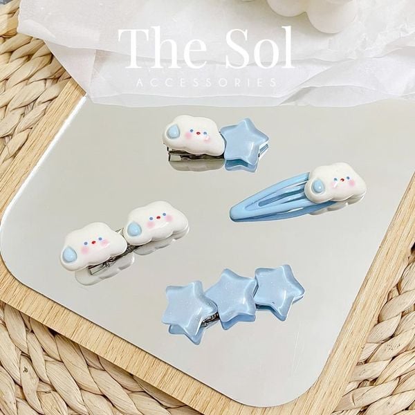  Kẹp Tóc Hàn Quốc Cloud & Star [1 CHIẾC] 