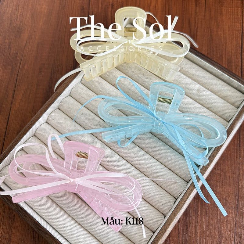  Kẹp Gắp Nhựa Hàn Quốc The Bow 