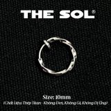  Khuyên Tai Titan Unisex Curve Hoops - Dạng Kẹp 