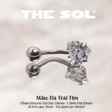  Khuyên Rốn Titan Unisex Đính Đá Nhiều Hình 
