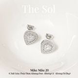  Bông Tai Titan Diamond Heart 