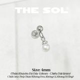  Khuyên Tai Titan Ngọc Trai Rơi 