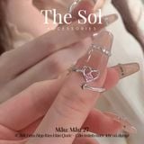  Nhẫn Hàn Quốc Pinky Heart - Mẫu 27 