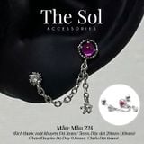  Khuyên Tai Thép Xi Mạ Pinky Gems - Mẫu 224 