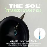  Khuyên Tai TITANIUM ATSM F-136 VERTICAL HELIX 