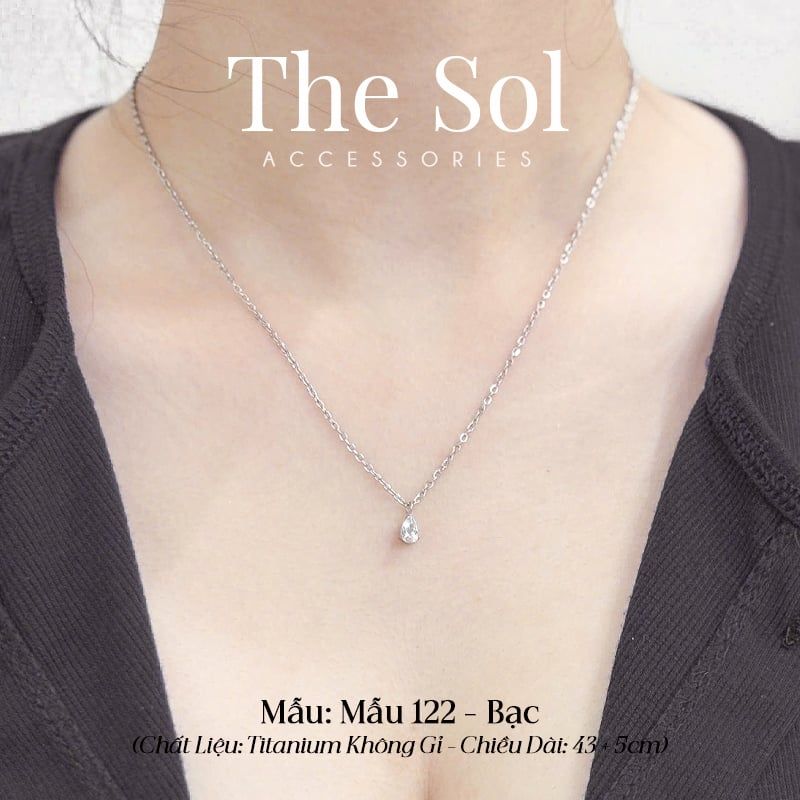  Dây Chuyền Titan Diamond Drop - Mẫu 122 