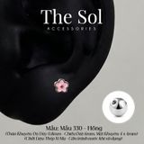  Khuyên Tai Thép Xi Mạ Colorful Flower - Mẫu 330 [1 CHIẾC] 