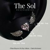  Khuyên Tai Thép Xi Mạ The Wing - Mẫu 300 