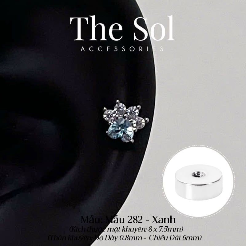  Khuyên Tai Thép Xi Mạ Cat's Feet - Mẫu 282 
