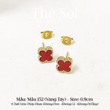  Bông Tai Titan Red Lou 0.9cm - Mẫu 152 