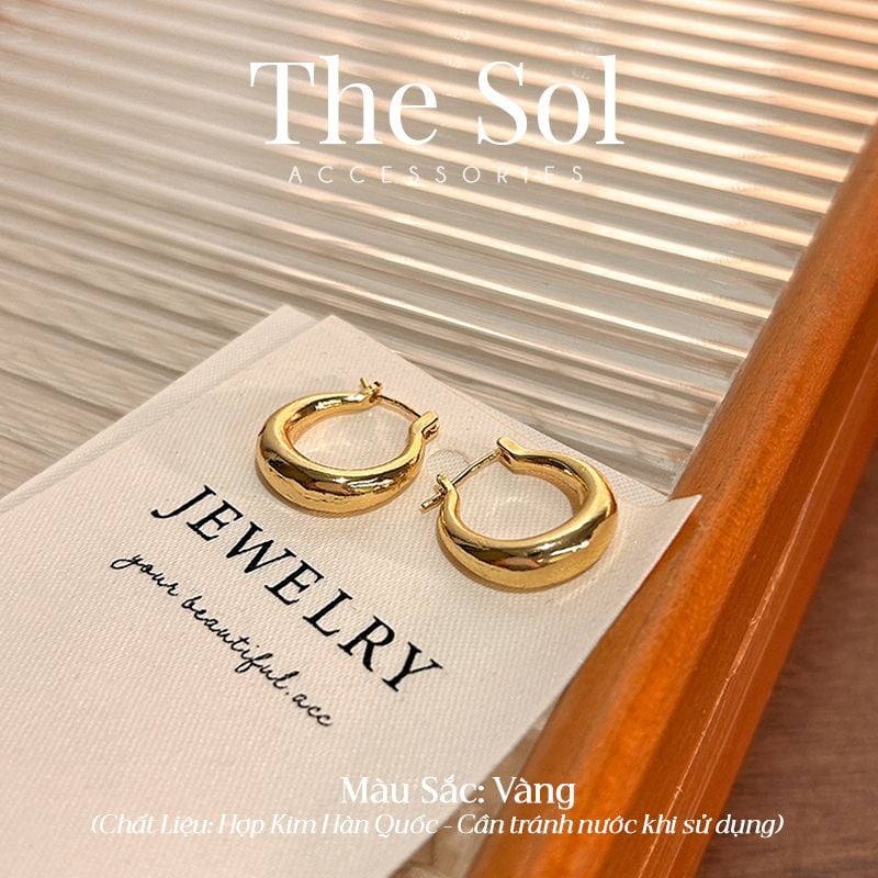  Bông Tai Hàn Quốc Unique Hoops 