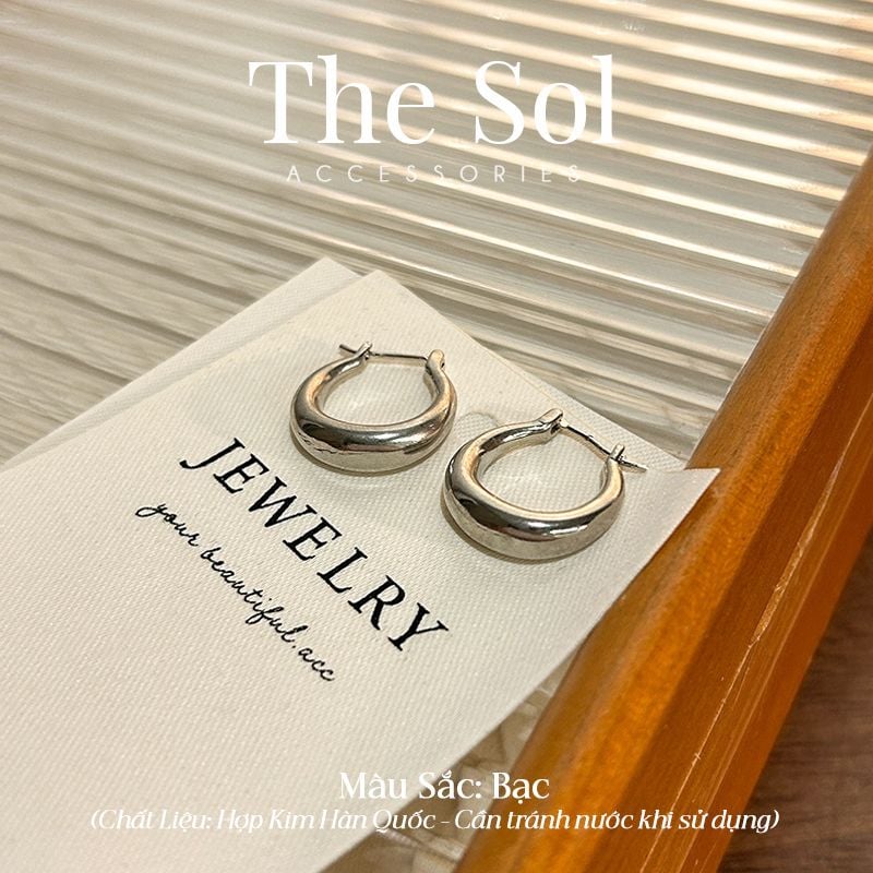  Bông Tai Hàn Quốc Unique Hoops 