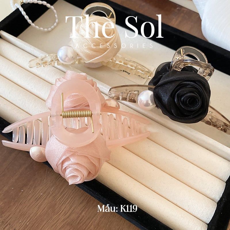  Kẹp Gắp Nhựa Hàn Quốc The Rose 