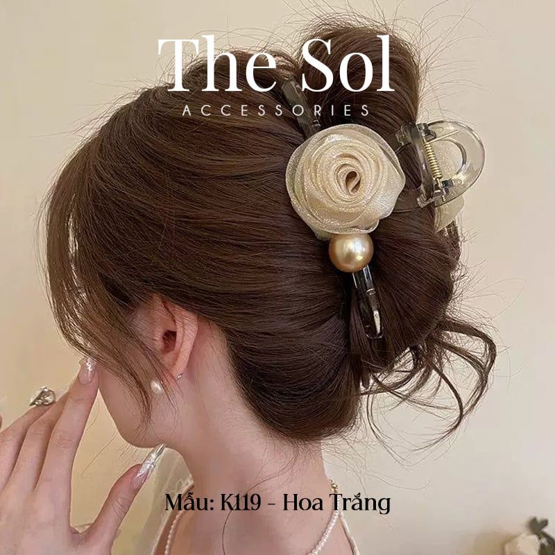  Kẹp Gắp Nhựa Hàn Quốc The Rose 