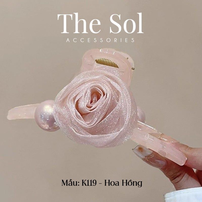  Kẹp Gắp Nhựa Hàn Quốc The Rose 