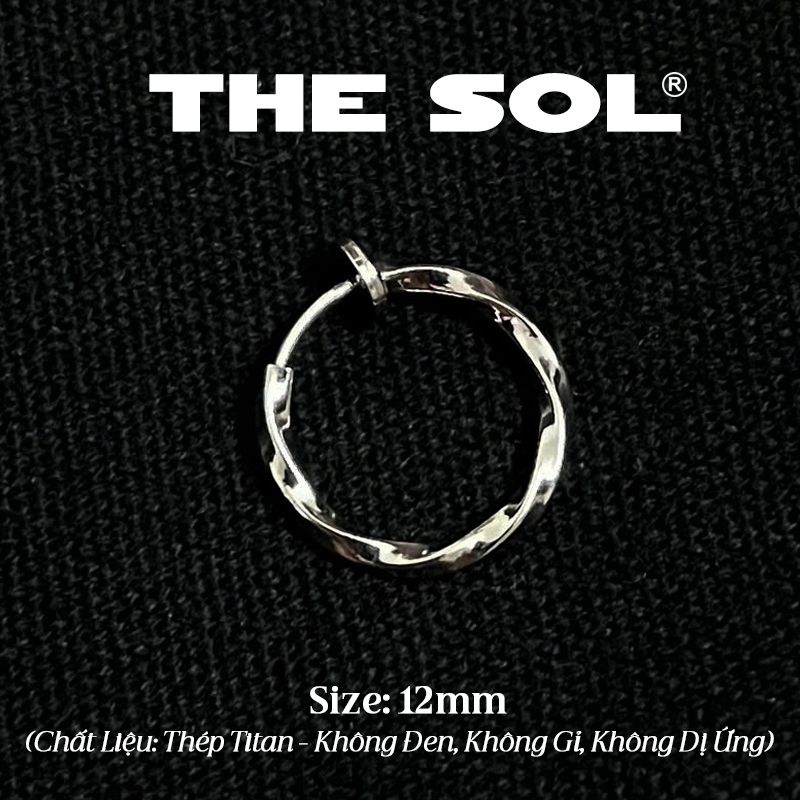  Khuyên Tai Titan Unisex Curve Hoops - Dạng Kẹp 