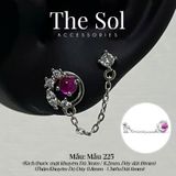  Khuyên Tai Thép Xi Mạ Pinky Gems - Mẫu 225 