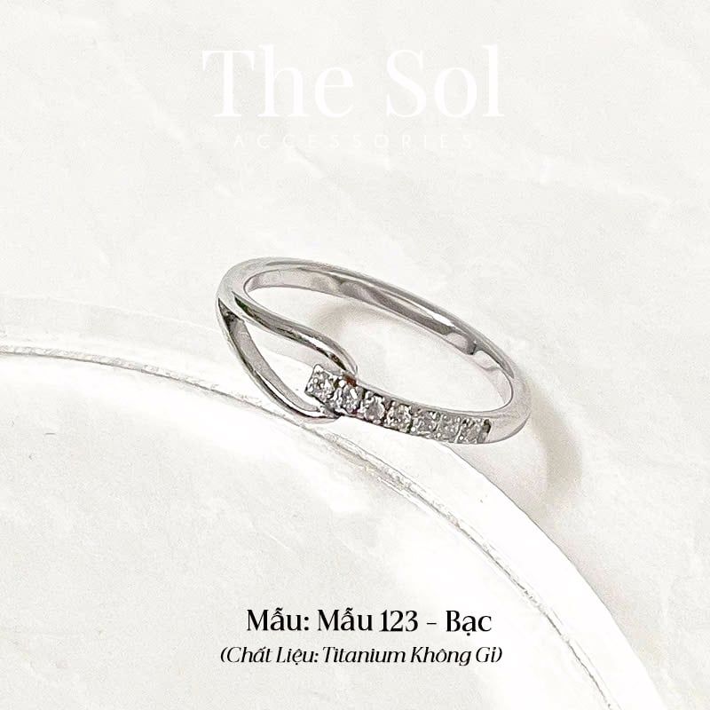  Nhẫn Titan Dia Knot - Mẫu 123 