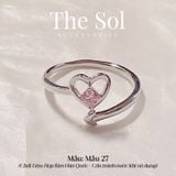  Nhẫn Hàn Quốc Pinky Heart - Mẫu 27 