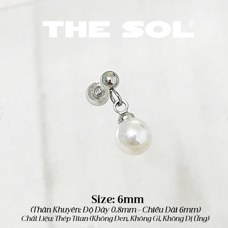  Khuyên Tai Titan Ngọc Trai Rơi 