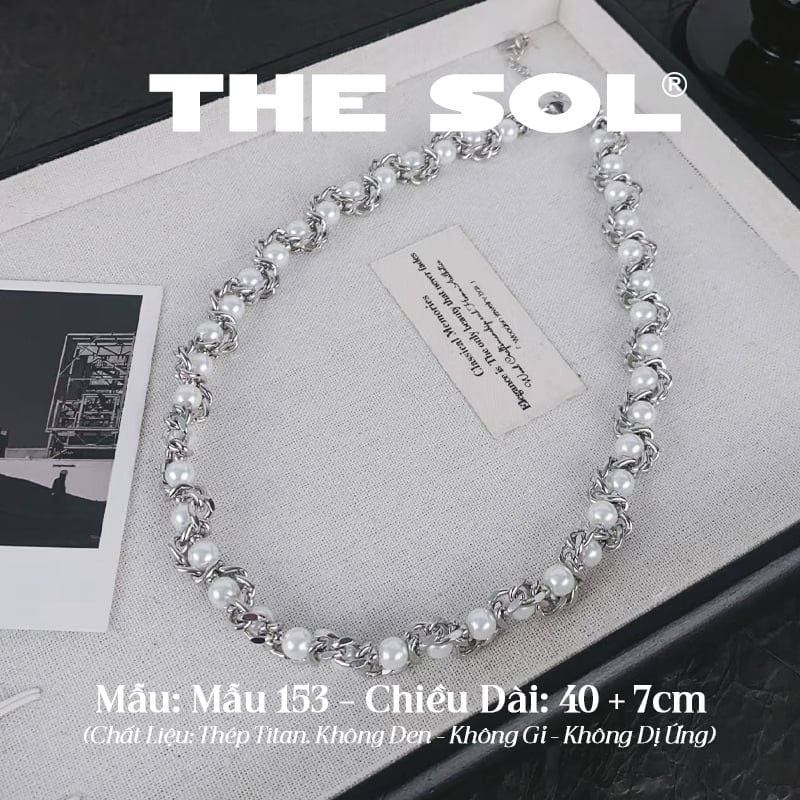  Dây Chuyền Titan Unisex Pearl Chain - Mẫu 153 