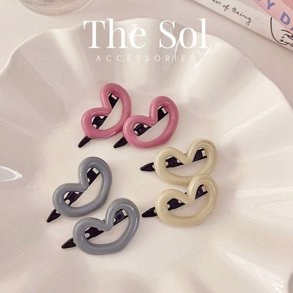  Kẹp Tóc Hàn Quốc Mini Heart - 1 Chiếc 