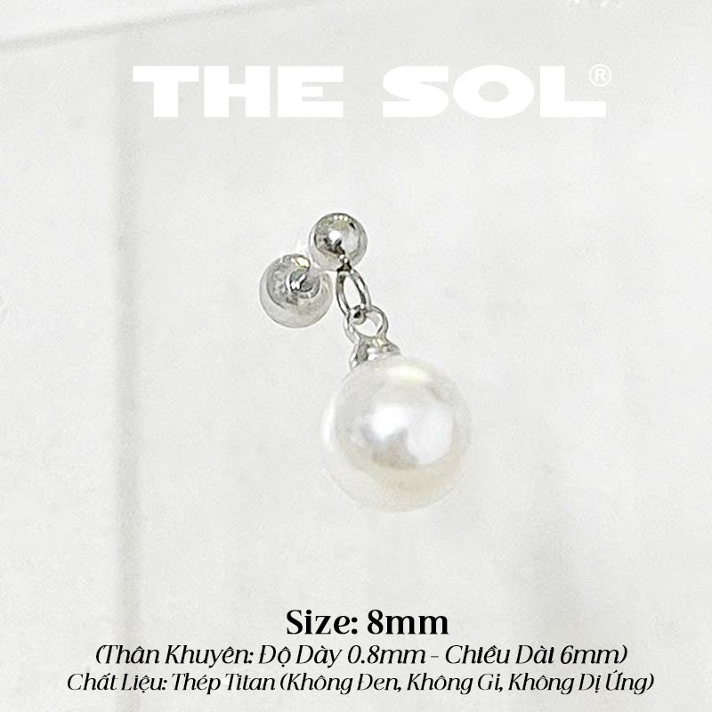  Khuyên Tai Titan Ngọc Trai Rơi 