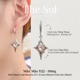  Khuyên Tai Titan The Heart - Mẫu T122 