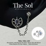  Khuyên Tai Thép Xi Mạ Opal Galaxy - Mẫu 226 