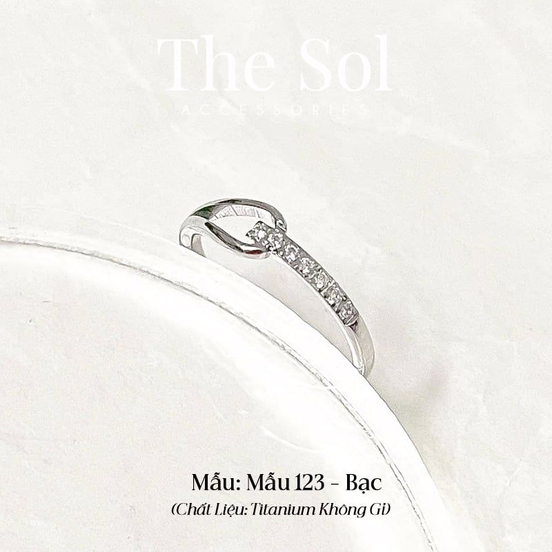  Nhẫn Titan Dia Knot - Mẫu 123 