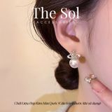  Bông Tai Hàn Quốc Pearl Vivienne 