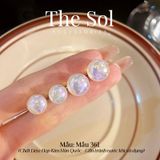  Bông Tai Hàn Quốc Hologram Bean - Mẫu 361 