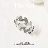  Nhẫn Titan Leaf Line - Mẫu 27 