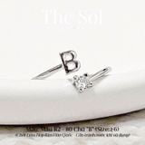 Nhẫn Hàn Quốc Diamond Letter - Mẫu R2-80 