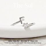  Nhẫn Hàn Quốc Diamond Letter - Mẫu R2-80 