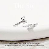  Nhẫn Hàn Quốc Diamond Letter - Mẫu R2-80 