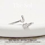  Nhẫn Hàn Quốc Diamond Letter - Mẫu R2-80 