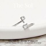  Nhẫn Hàn Quốc Diamond Letter - Mẫu R2-80 