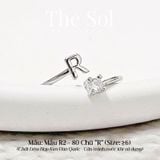  Nhẫn Hàn Quốc Diamond Letter - Mẫu R2-80 