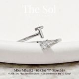  Nhẫn Hàn Quốc Diamond Letter - Mẫu R2-80 