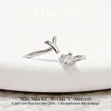  Nhẫn Hàn Quốc Diamond Letter - Mẫu R2-80 