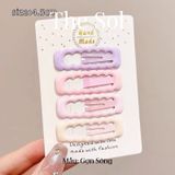  Set 4 Chiếc Kẹp Hồng Pastel Dễ Thương 