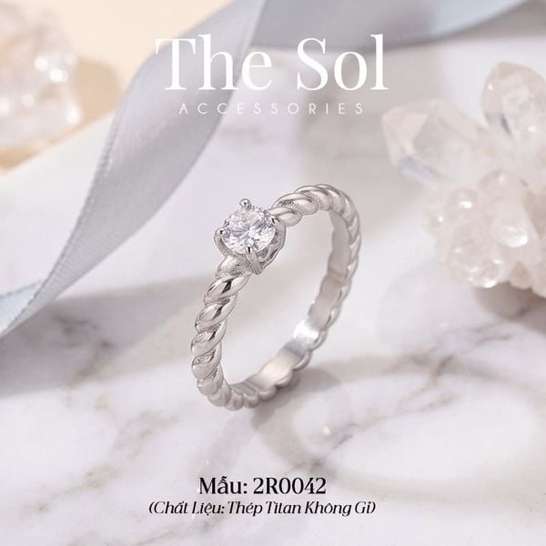  Nhẫn Titan Basic Diamond 